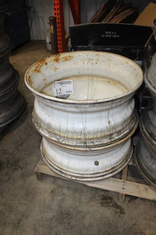 Lot of (2) 22.5 Commercial Truck Wheels