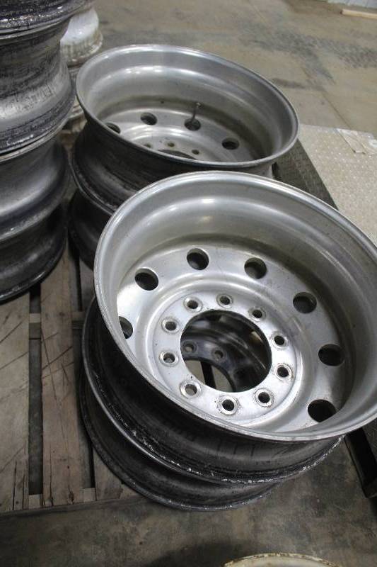 Lot of (4) 24.5 Commercial Truck Wheels