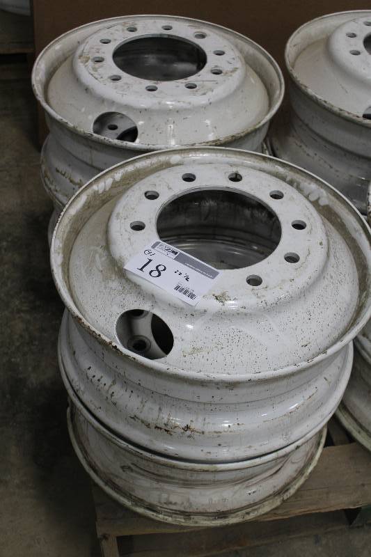 Lot of (4) 22.5 Commercial Truck Wheels
