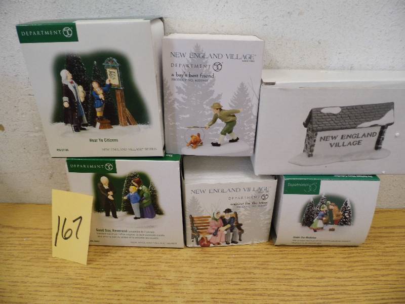 Assorted Village Accessory Pieces