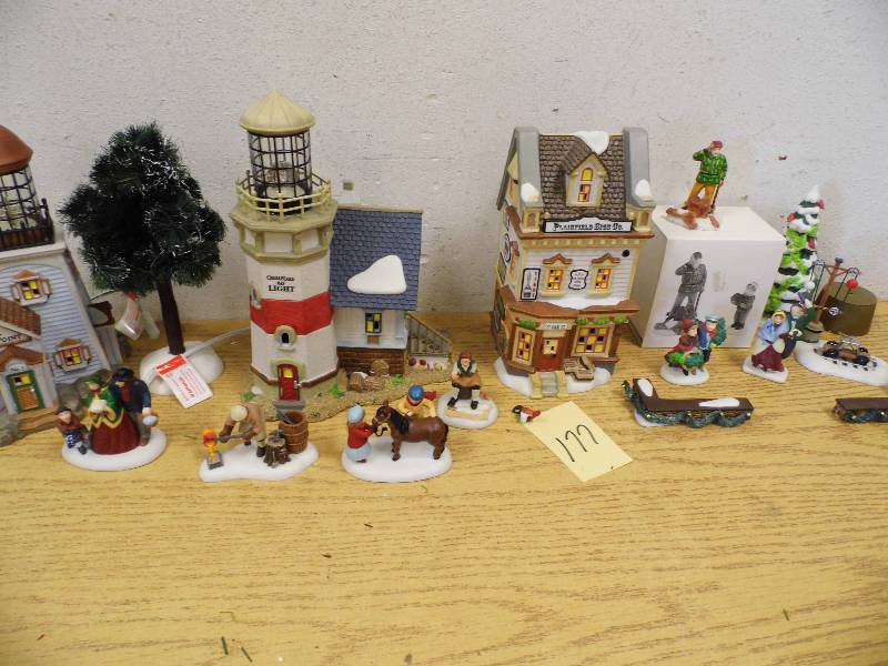 Assorted Village Accessory Pieces