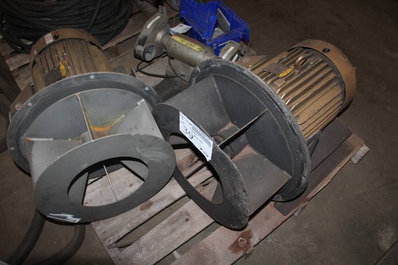 lot 39 image: Lot of (2) Commercial Blower Motors