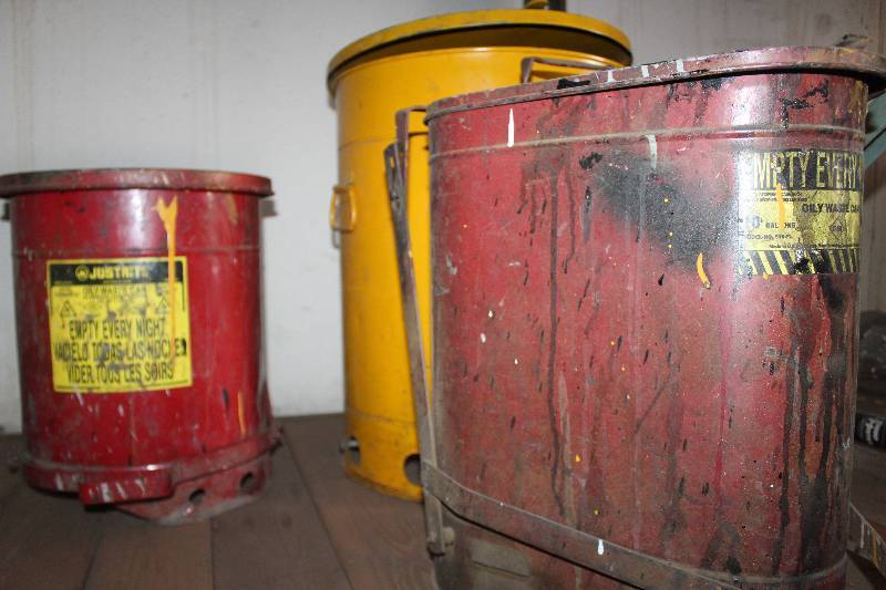 lot 43 image: Lot of (3) Commercial Waste Cans