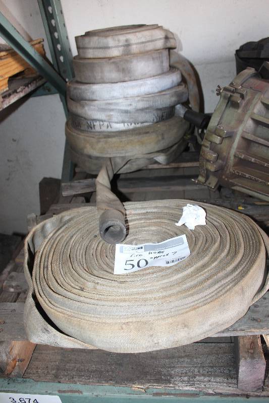 lot 50 image: Lot of (7) Fire Hoses