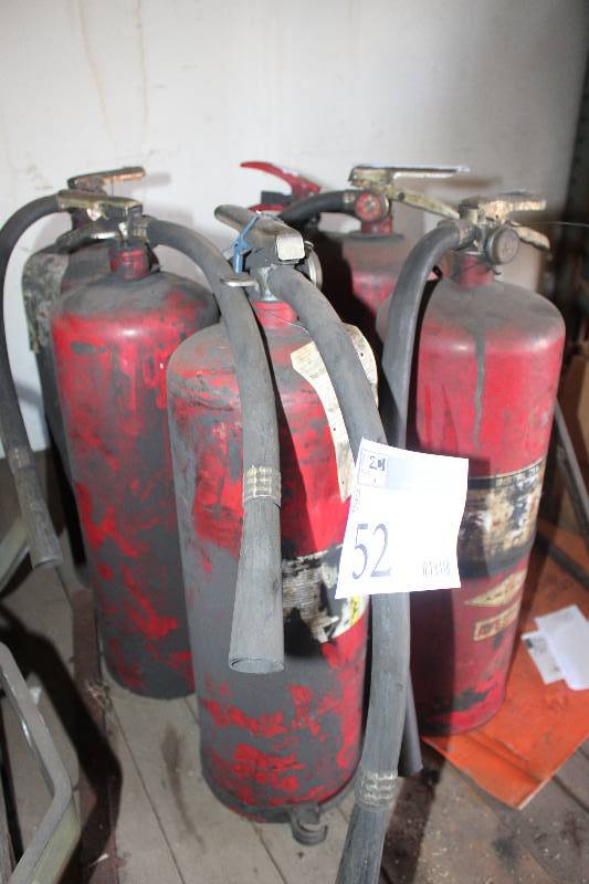 lot 52 image: Lot of (6) Fire Extinguishers