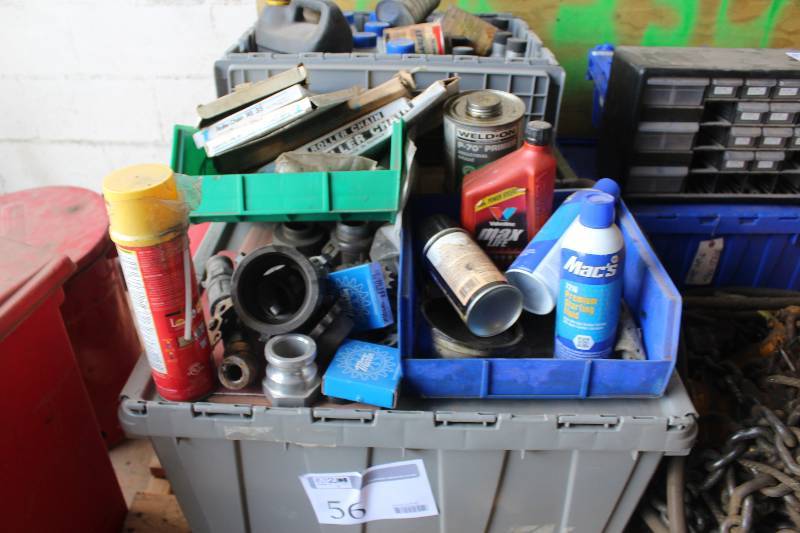 lot 56 image: Lot of Shop Fluids, Hardware
