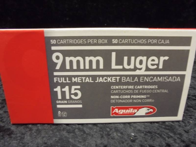 AMMO - 9mm Luger, Full Metal Jacket, 115g, 50ct