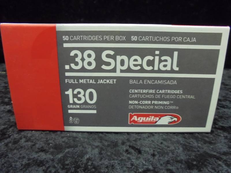 AMMO - .38 Special, Full Metal Jacket, 130g, 50ct