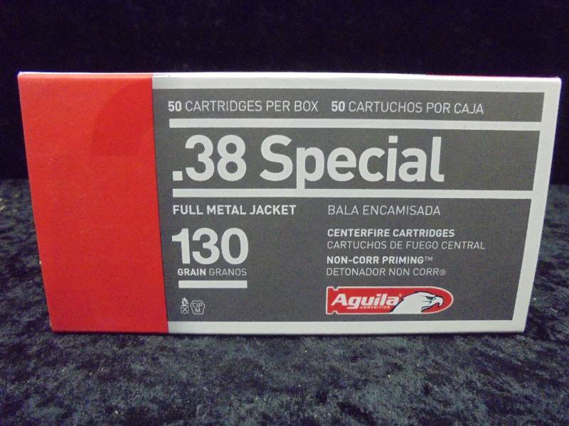AMMO - .38 Special, Full Metal Jacket, 130g, 50ct