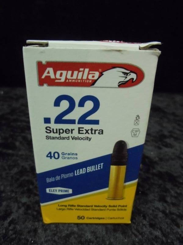 AMMO - .22 ammo, super extra velocity, 40g, 50ct