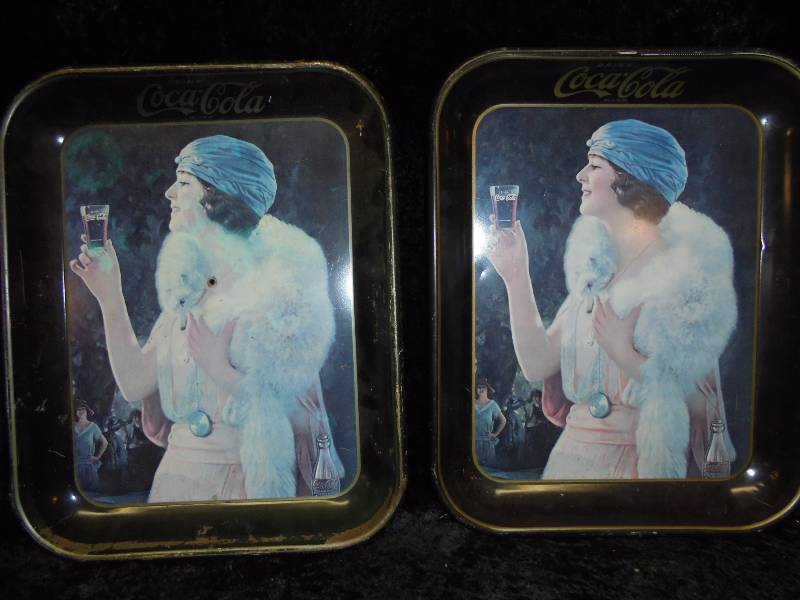 Pair - Vintage Drink Coca Cola Trays