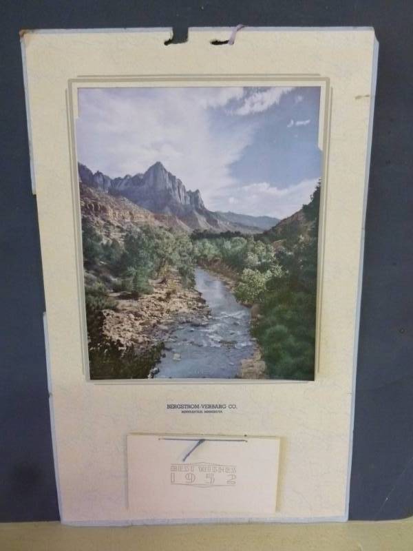 lot 172 image: Vintage Calendar