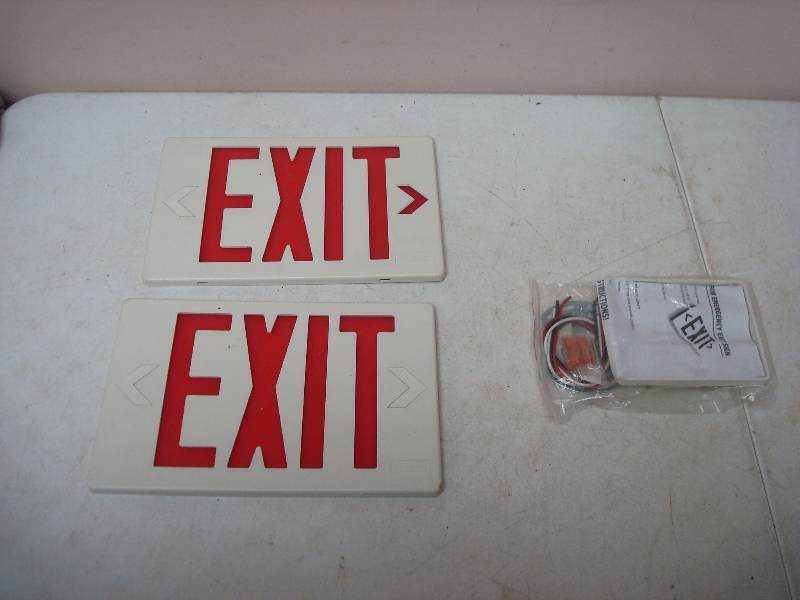 lot 32 image: Exit Sign, Looks Unused