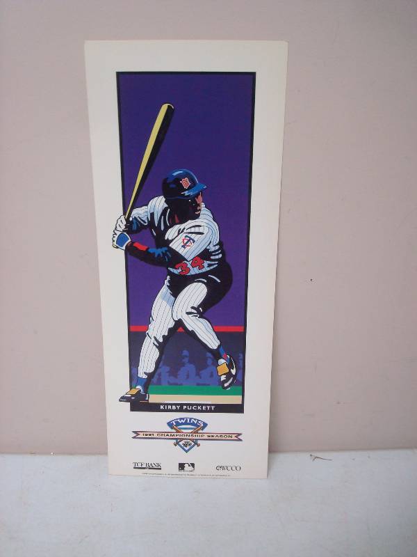 lot 51 image: 1991 Kirby Puckett Minnesota Twins Promo Baseball Card