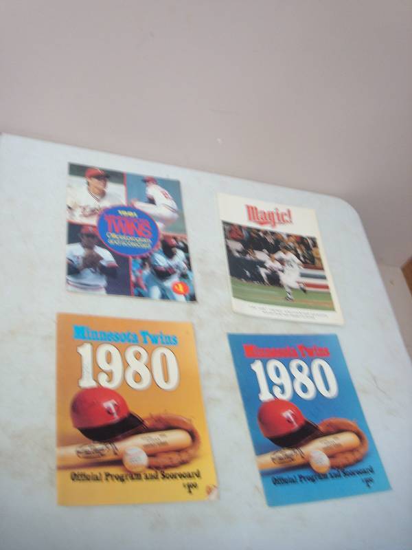 lot 73 image: Lot Of Vintage Minnesota Twins Magazines, They Have Some Autographs On Them