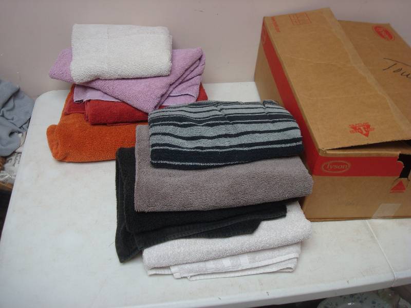 lot 94 image: Box With Some Towels