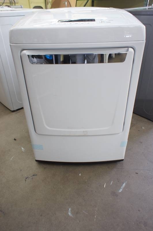 lot 8 image: LG Dryer- Model # (DLE1101W)