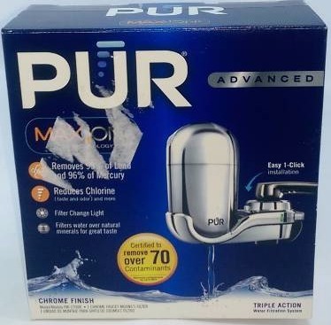 Pur Advanced Faucet Water Filter Chrome Fm 3700b Target General