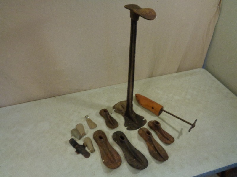 lot 89 image: Old Cast Shoe Making Items