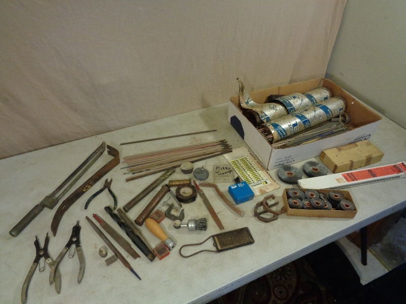 lot 94 image: Files, Welding Rods, Tools, and More