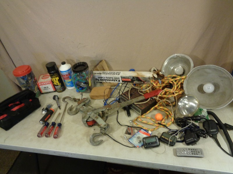lot 109 image: Come A Long, Bungee Cords, and More