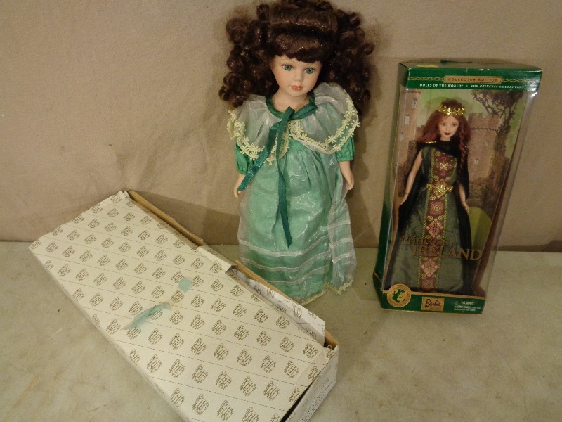 lot 174 image: Barbie and Porcelian Doll