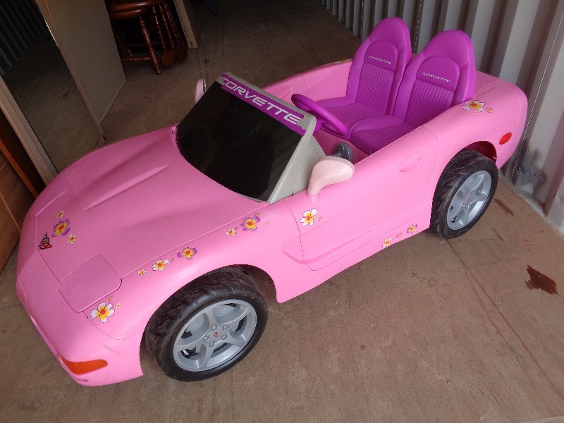 pink corvette power wheels