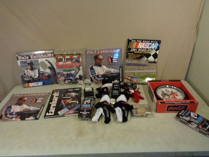 lot 74 image: Dale Earnhardt and JR Nascar Collectibles