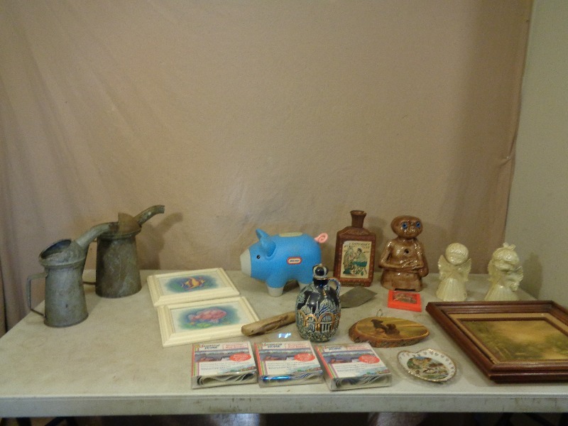 lot 231 image: Old Metal Watering Cans, Collectibles, and More