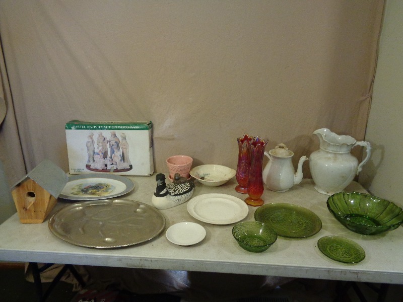 lot 240 image: Colored Glass and More
