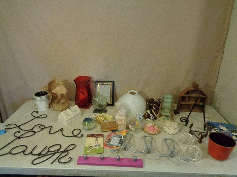 lot 242 image: Glass Paperweight Ball, Decor, and More