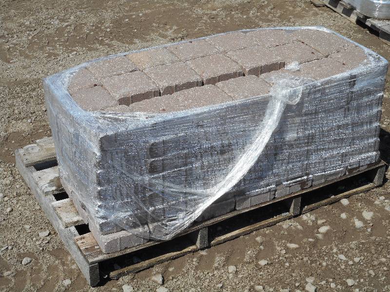 (1) Pallet Of 2.5 Thick Non-Tumbled 6x6 Paver Stones