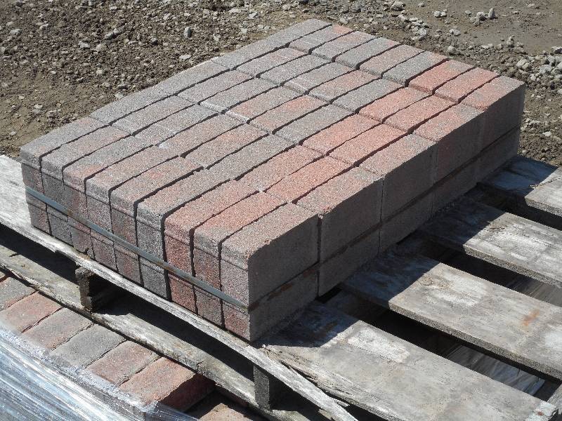 (2) Partial Pallets Of 2.5 Thick Non-Tumbled 6x6 Paver Stones, Matching