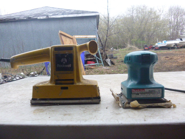 lot 135 image: Rockwell Sander and Makita Hand Sander