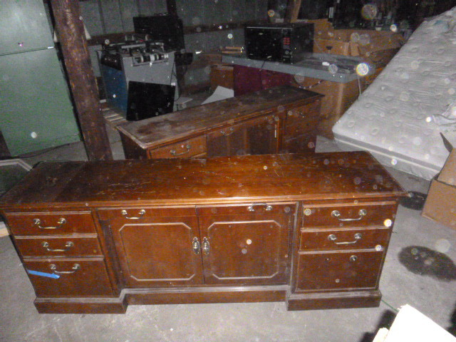 lot 155 image: 2 Wooden Credenzas