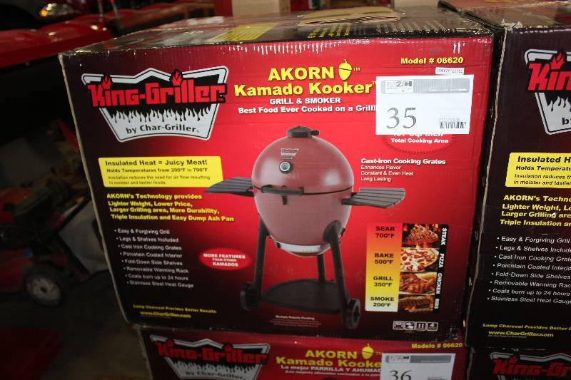 lot 35 image: Char-Griller King-Griller Akorn Komado Kooker Grill & Smoker