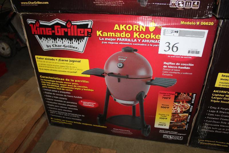 lot 36 image: Char-Griller King-Griller Akorn Komado Kooker Grill & Smoker