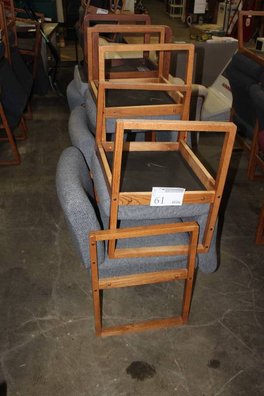 lot 61 image: Lot of (6) Lobby Chairs