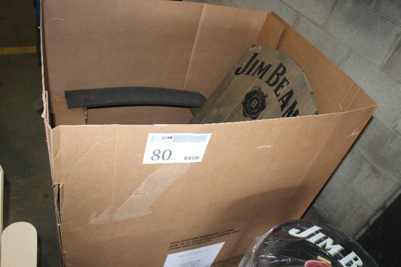 lot 80 image: Jim Beam LOGO Wooden Deck Chair