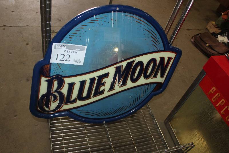 lot 122 image: Blue Moon Wall Sign