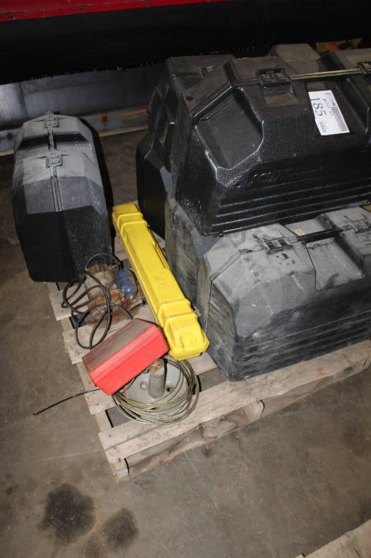 lot 185 image: Pallet Lot of Injection Molded Plastic Tool Cases