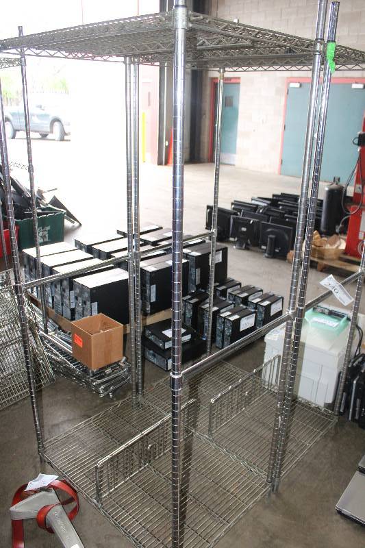 lot 240 image: Lot of (2) Metal Racks