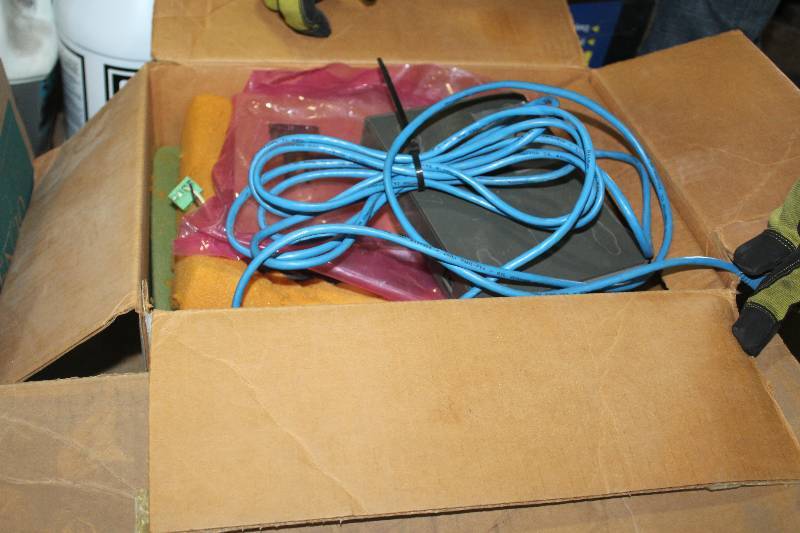 lot 204 image: Box Lot of Vintage Computer Including Full Bay Full Size Hard Drive