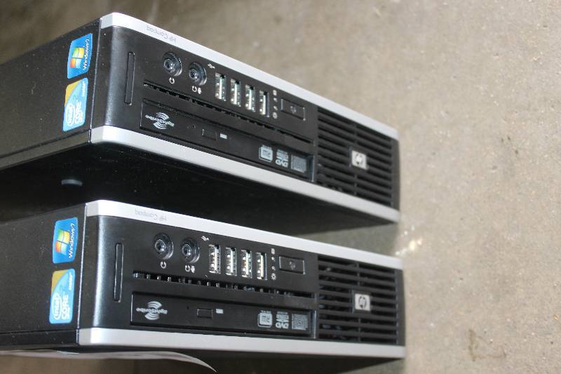 lot 222 image: Lot of (2) HP Compaq Series 8000 Desktop
