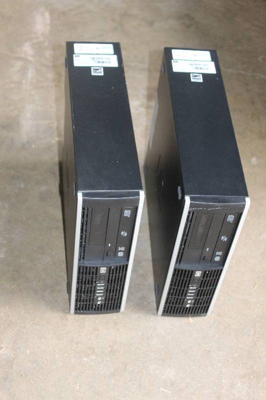 lot 230 image: Lot of (2) HP Compaq Series 8000 Desktop