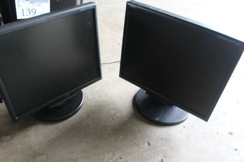 lot 136 image: Lot of (2) NEC 17 LCD Monitors