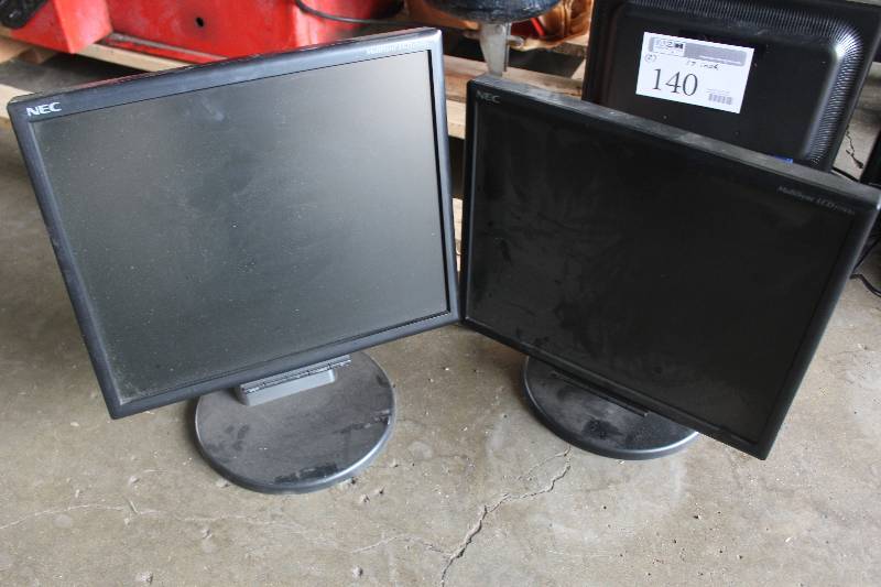 lot 137 image: Lot of (2) NEC 17 LCD Monitors