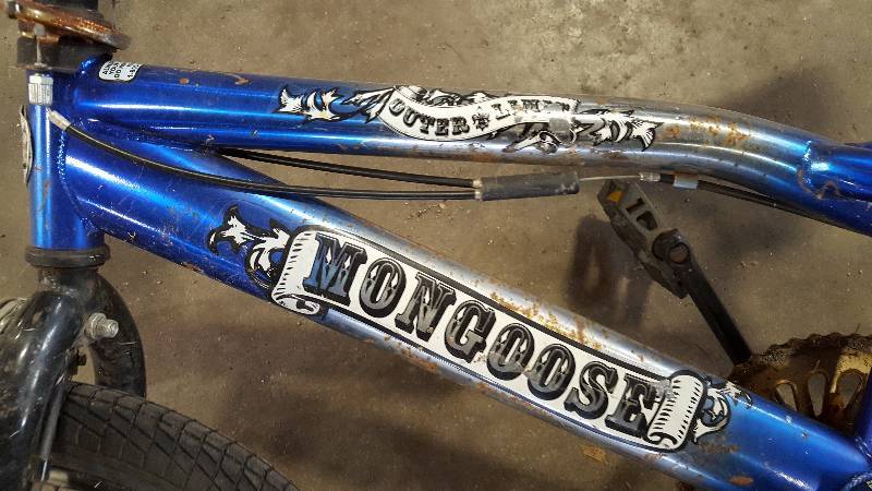 Boys Blue Silver Mongoose Outer Limit Trick Bike 16 Rim City of Apple Valley Surplus Auction K BID