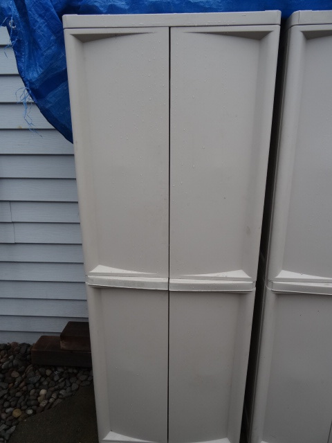 lot 52 image: Sterilite Plastic Storage Cabinet 26 X 18 X 69