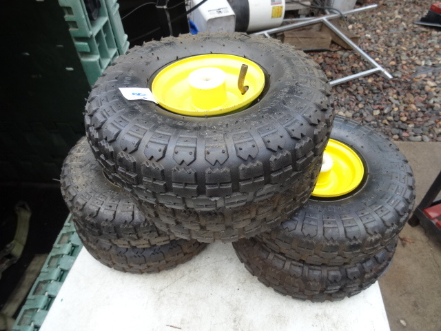 lot 28 image: 6 Balloon Tires New Rims  New Tires